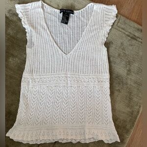 Ralph Lauren White Linen Women's Top